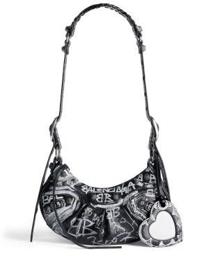 Balenciaga Le Cagole graffiti shoulder bag