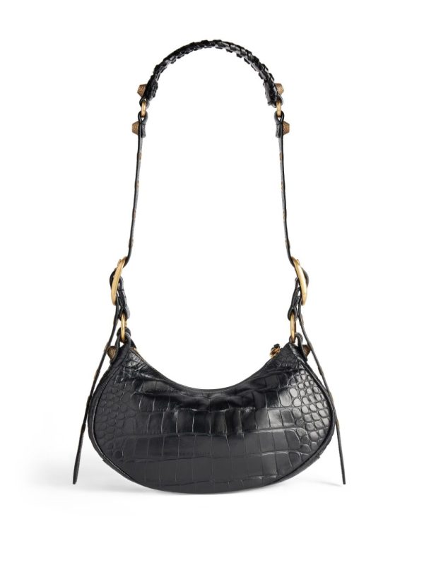 Balenciaga Le Cagole crocodile-embossed shoulder bag - Image 2