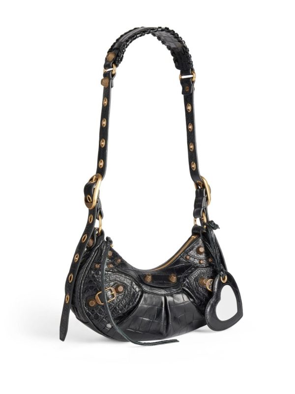 Balenciaga Le Cagole crocodile-embossed shoulder bag - Image 3