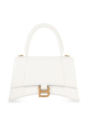 Balenciaga small Hourglass crocodile effect bag