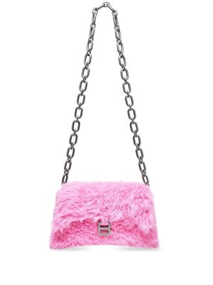 Balenciaga faux-fur Downtown shoulder bag