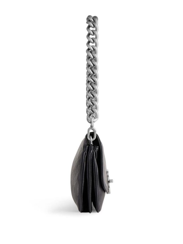 Balenciaga logo-plaque leather shoulder bag - Image 4