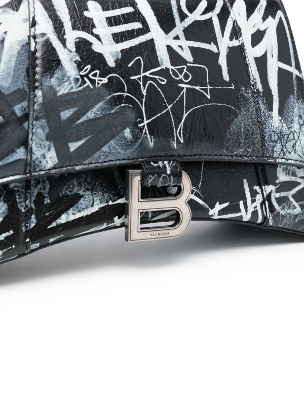 Balenciaga Hourglass S graffiti-print tote bag - Image 5