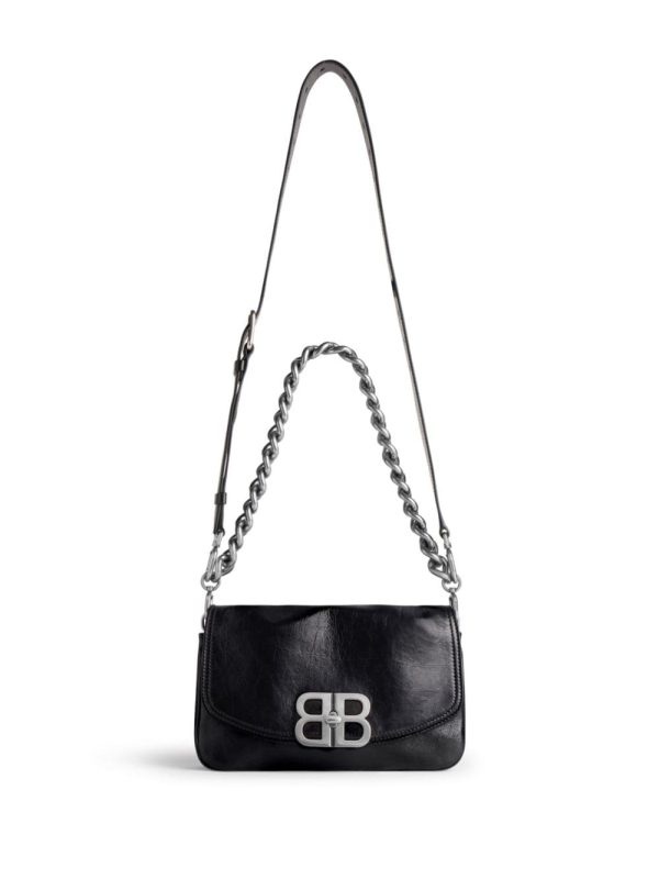 Balenciaga logo-plaque leather shoulder bag - Image 6