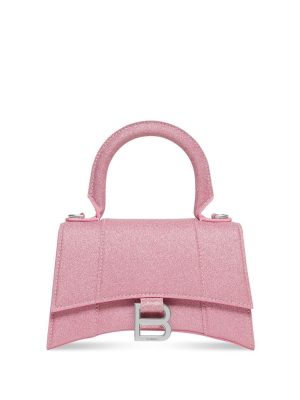 Balenciaga Hourglass glittered tote bag