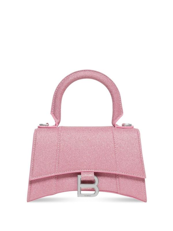 Balenciaga Hourglass glittered tote bag