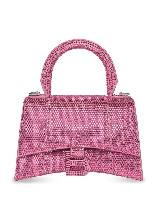 Balenciaga XS crystal-embellished Hourglass tote bag