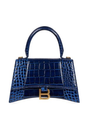 Balenciaga small Hourglass crocodile effect bag