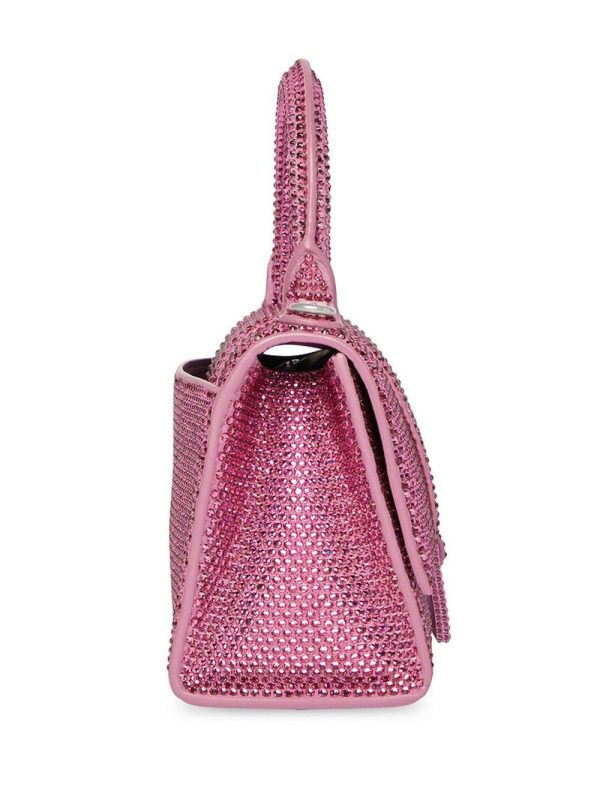 Balenciaga XS crystal-embellished Hourglass tote bag - Image 4