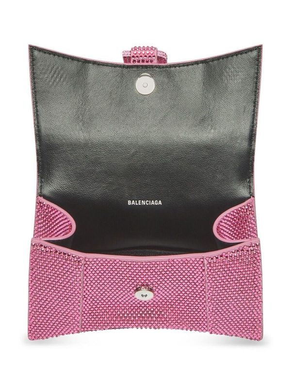 Balenciaga XS crystal-embellished Hourglass tote bag - Image 5