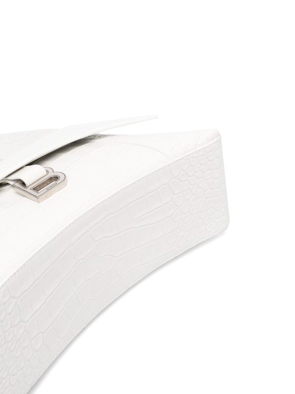 Balenciaga small Hourglass crocodile-effect shoulder bag - Image 5