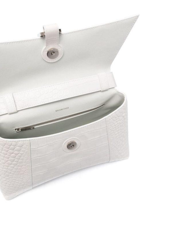 Balenciaga small Hourglass crocodile-effect shoulder bag - Image 6