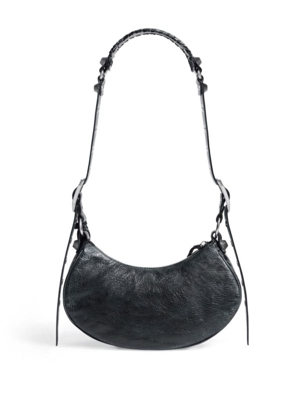 Balenciaga Le Cagole XS cracked leather shoulder bag - Image 2