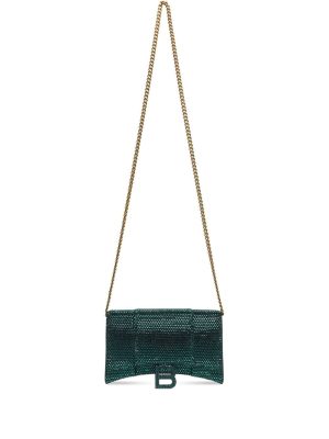 Balenciaga Hourglass crystal-embellished shoulder bag