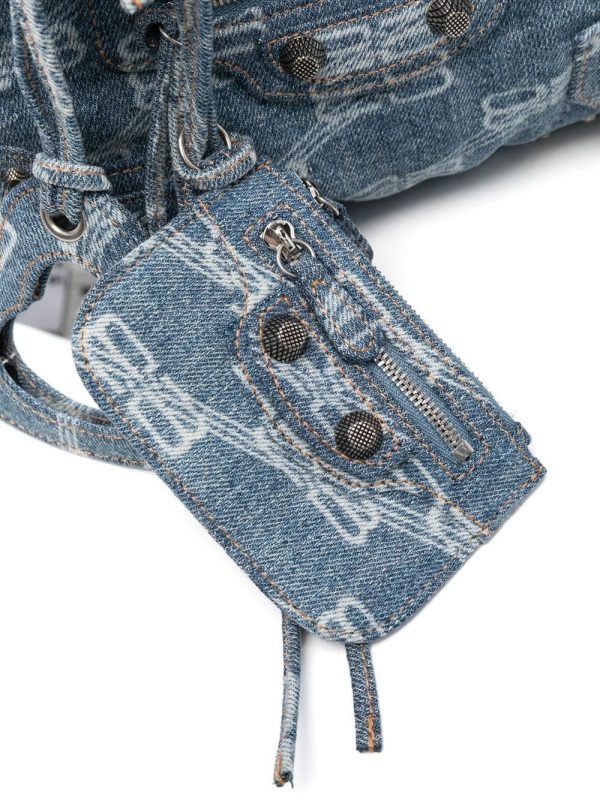 Balenciaga Neo Cagole denim tote bag - Image 4