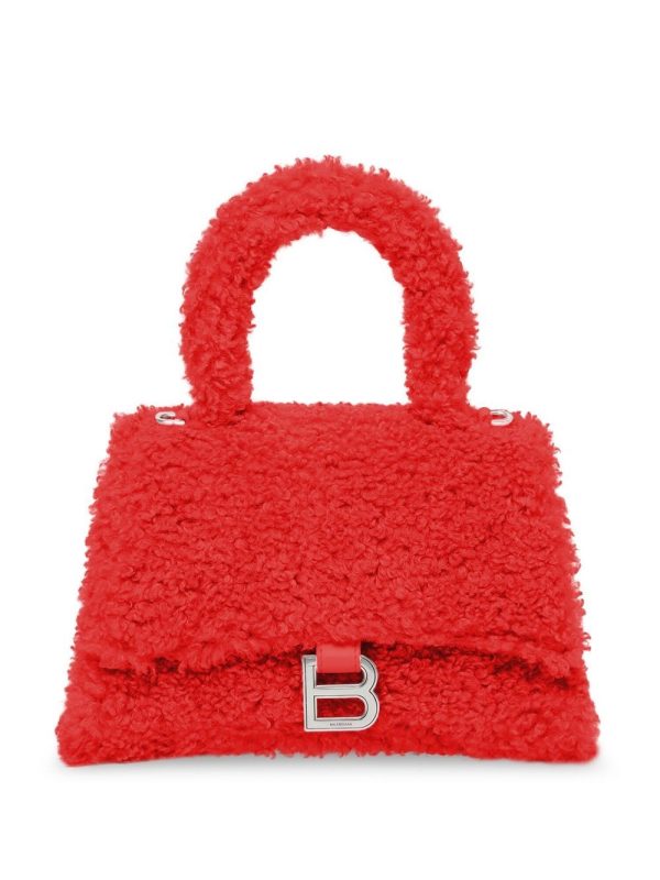 Balenciaga Furry Hourglass Small tote bag