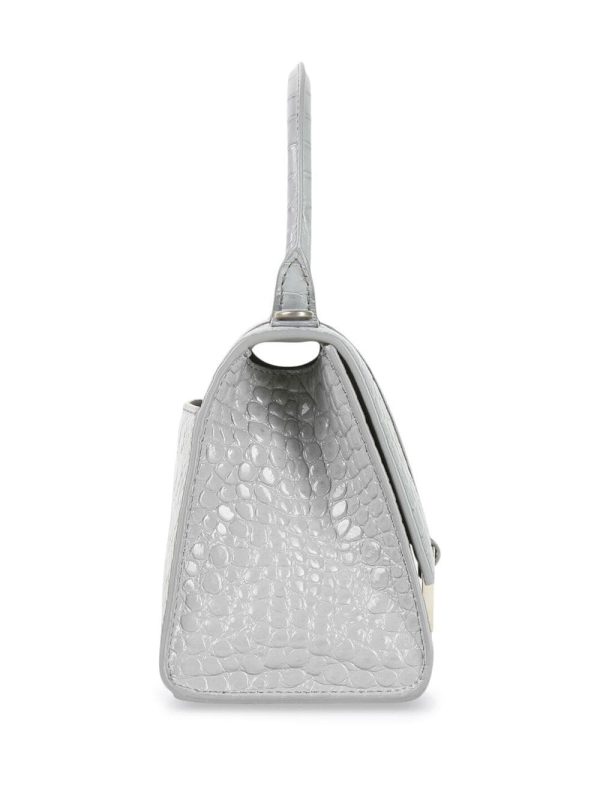 Balenciaga small Hourglass crocodile-effect tote bag - Image 4