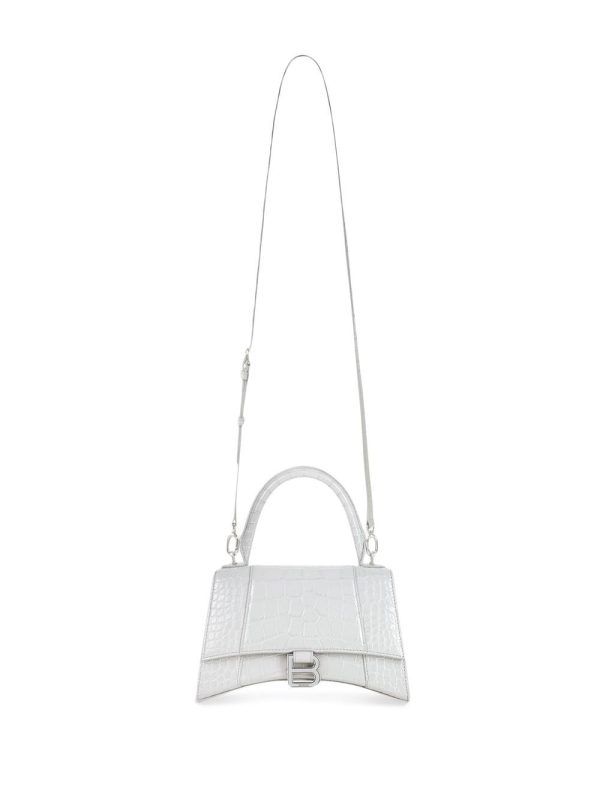 Balenciaga small Hourglass crocodile-effect tote bag - Image 6